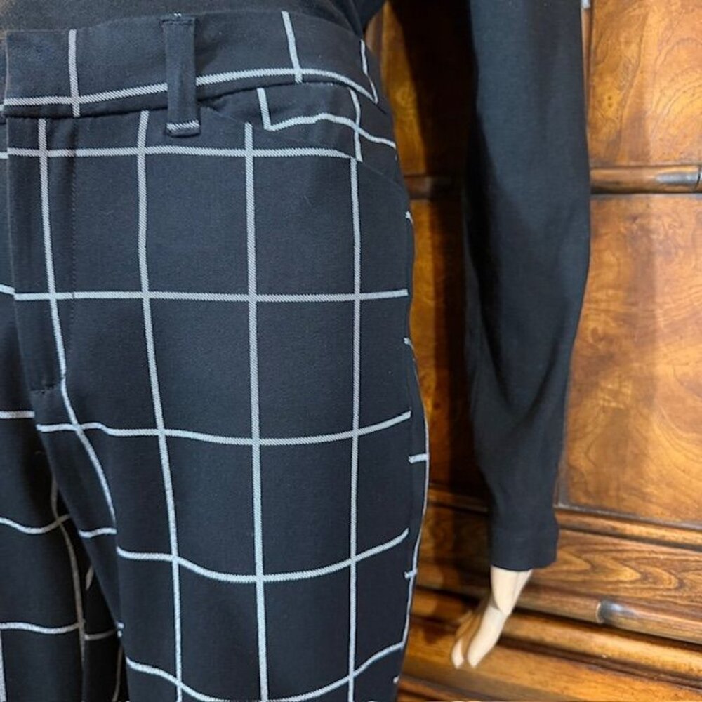 Nwot Amazon Essentials Black White Windowpane Cot… - image 7